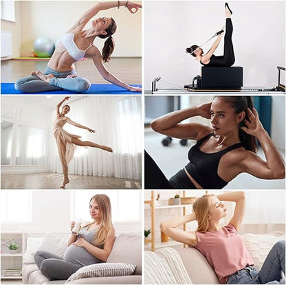 pairs - Socks - Women's high Pilates non-slip socks - Yoga Pilates Socks with Grip - Non-slip Cotton Socks - Yoga Socks - Non-slip ankle socks - for Ballet, Dance, Workouts - White - Image 4