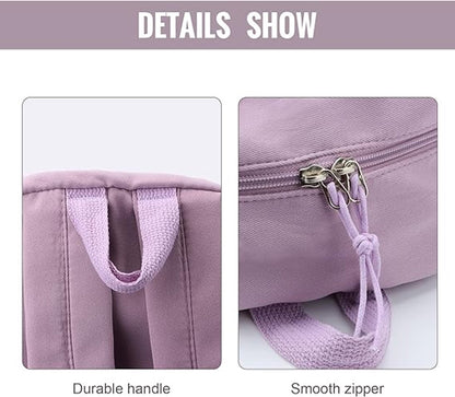 Waterproof backpack for girls - Girl's Backpack With Pin and Accessories - boys' backpack - women's backpack - Lightweight School Bag - School Student School Bag - Large Capacity Backpacks - Teenagers - High School Backpacks - Purple - Image 5