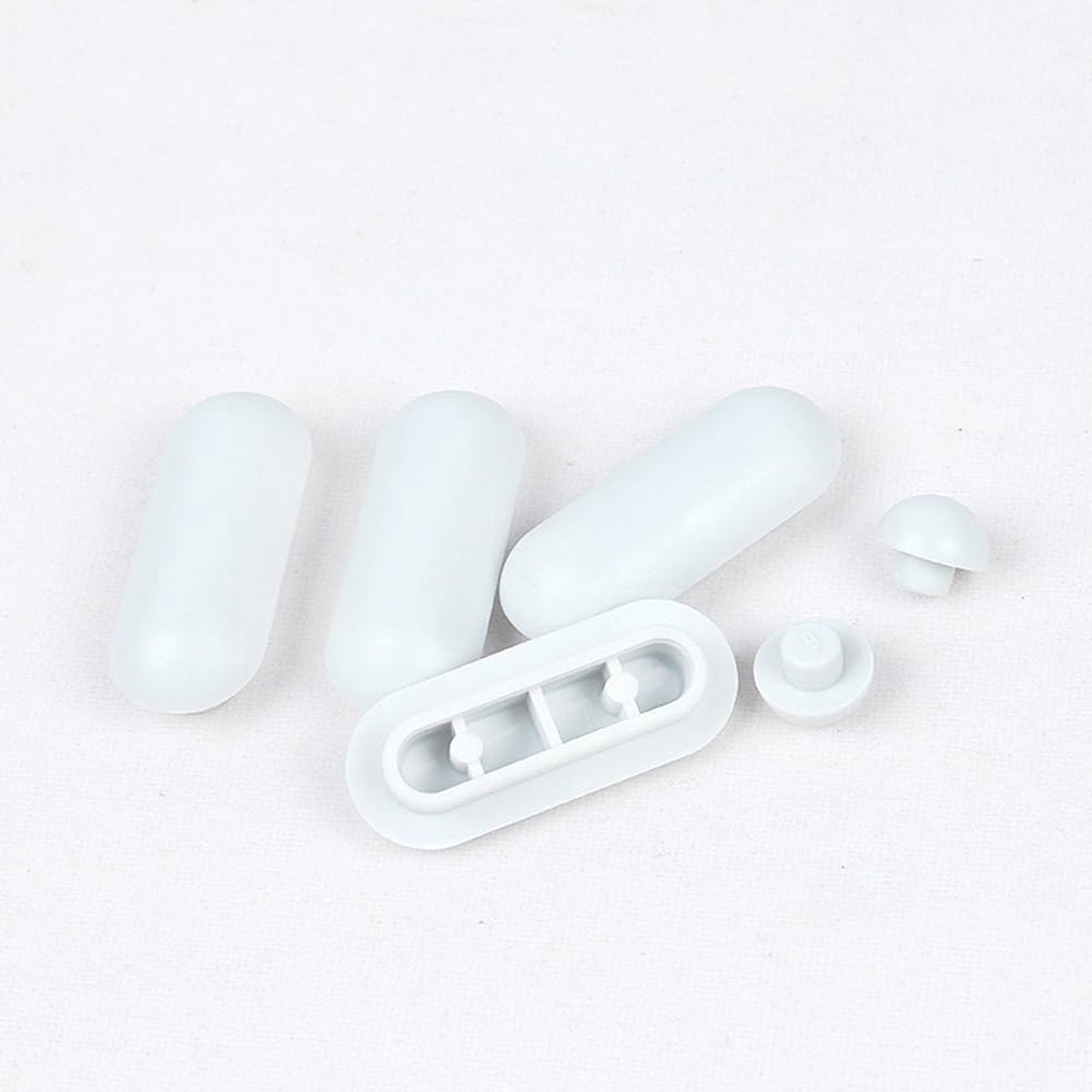 12 pieces - toilet seat bumper pads kit - bidet lid attachment - push-in replacement buffer spacer - anti-noise cushion pad cover - for bathroom repair parts - Toilet accessories - Bathroom accessories - white - Image 2