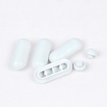12 pieces - toilet seat bumper pads kit - bidet lid attachment - push-in replacement buffer spacer - anti-noise cushion pad cover - for bathroom repair parts - Toilet accessories - Bathroom accessories - white - Image 2