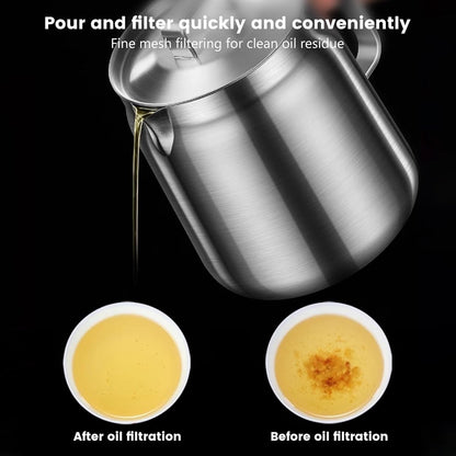 Stainless Steel Deep Fryer - 2 L - Filter Jug - Separates grease residues - Deep Fryer with Basket - Deep Fryer - Large Capacity - Suitable for Gas and Induction - Separates grease residues - Includes Frying Basket - Image 2