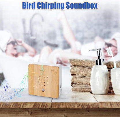 Birdhouse With Sound - Bird Sound House - Bird Sound Box - Zwitscher Box for Toilet or Bathroom - Natural Sound Box - Motion Detector - Bird Tweet - Natural Sound Box - Music Box - Image 4