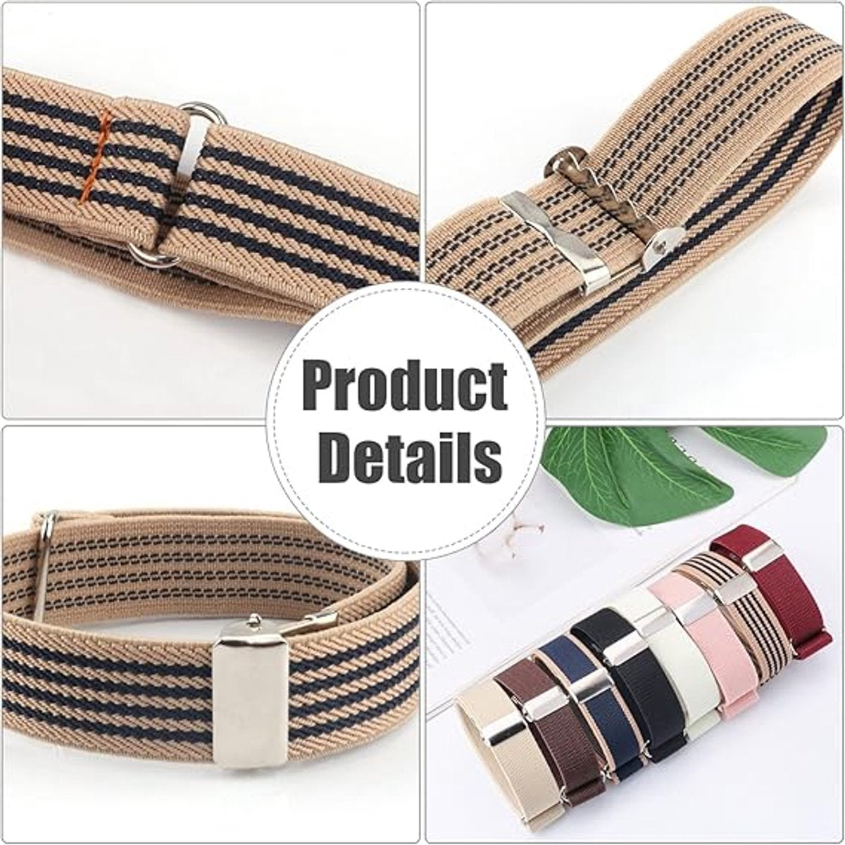 Sleeve Holder - 8 Pairs - Sleeve Holder - Sleeve Holders for Women and Men - Classic - Elastic - Women and Men - Sleeve Holders - Unisex Elastic Bracelets - Adjustable Shirt Sleeve Holders - Anti-Slip Bracelet - Multicolor - Image 3