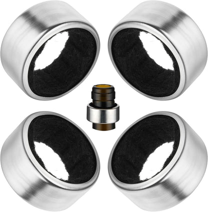 pieces - Wine Drip Ring - Stainless Steel Wine Ring with Drip Catcher - wine drip ring - Drip ring - drip stoppers - Bar Supplies - Kitchen Gadgets - wine accessories