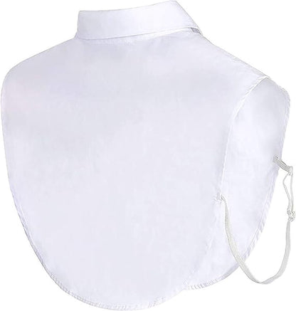 2 pieces - Women's Shirt Collar - Shirt Collar - Detachable Collar - Small Shirt Collar - Faux Detachable Collar - Detachable Pointed Collar - Small Collar - Pointed Collar - Shirt Replacement - Blouse - Adjustable - One Size - White, Black - Image 4