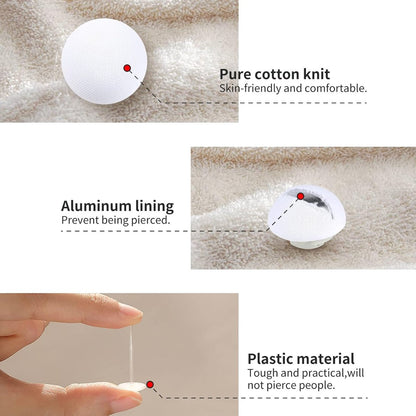 Duvet Clips - 16 Pieces - Duvet Threader - Sturdy Duvet Clips - Duvet Cover Tie - Clips - Duvet Pegs - Thick Duvet Clip for Sheet - Quilt Clips - Duvet Clamps - Bedding Fastening Accessories - White - Image 2