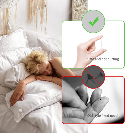 Duvet Clips - 16 Pieces - Duvet Threader - Sturdy Duvet Clips - Duvet Cover Tie - Clips - Duvet Pegs - Thick Duvet Clip for Sheet - Quilt Clips - Duvet Clamps - Bedding Fastening Accessories - White - Image 5