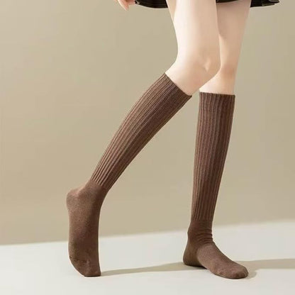 5 pairs - Knee socks - Sports socks - Women's socks - Ski socks - Fitness wear - Socks - Calf socks - Casual socks - Compression socks - House socks - cute long style - for sportswear and leisure wear in autumn and winter - Image 2