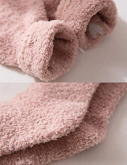 Pairs - socks - Warm Fuzzy Fleece Socks - Women's House Socks - Warm Winter Socks - Fluffy Socks - Sleep Socks - House Socks - Stockings - keep warm - coral fleece - Plush and comfortable - thick plush socks - center tube socks - Image 3