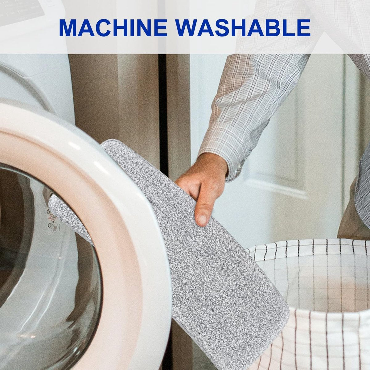 Mop Pad Refills - 10 Pieces - Mop Refill - Mops - Wet and Dry for Home Cleaning - Viscose Mop - Microfiber Mop Cloth - Scratch Anet - Washable Microfiber Mop Pads - Replacement Cloth - Flat Mop Pad - Floor Wiper - Image 3