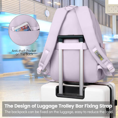 Backpack - Waterproof backpack for girls - laptop sleeve - Rucksack - laptop bag - Girl's Backpack - School backpack - lightweight school bag - School bag - Large capacity backpacks for Girls and Boys - Teenagers - Bookbag - School backpacks - Purple - Image 3