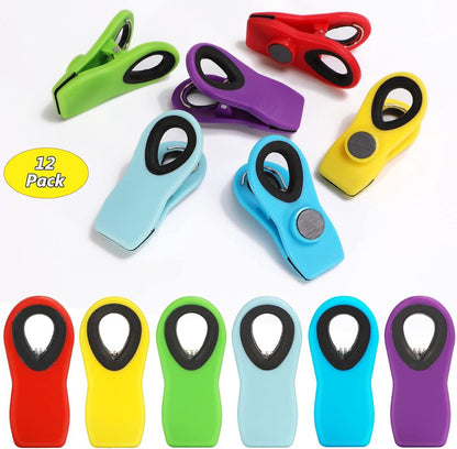 12 Pieces Food Clips - Sealing Clips - Sealing Clamps - Food Clips - Food Clips - Magnetic Clip - Fridge Magnetic Clip - Food Clips - Small Clip - Sturdy Sealing Clips - Snack Clip - for sealing food bags, sealing clips for bags - Image 3