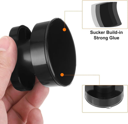 pieces - Door handle - Suction cup door grip - Suction cup handle - suction cup glass mirror door handle - suction cup handles for sliding doors - shower door handle - self-adhesive push-pull armrest - cabinet handles - for window, cabinet, toilet - 62x50 - Image 4