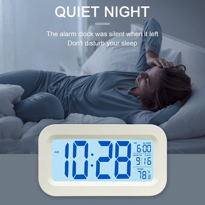 Alarm clock - digital alarm clock - Digital Clock (rechargeable) - digital alarm clocks - LED alarm clock with temperature - Children's alarm clock - Alarm clock - snooze function - calendar - child's alarm clock - Travel alarm clock - Alarm Clock - for b - Image 2