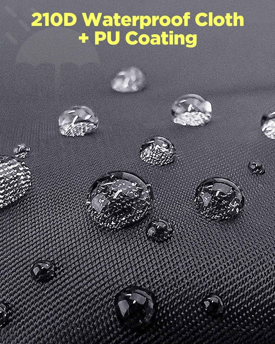 Dryer Cover - Protective Cover - Rotating Clothesline Cover Waterproof Fabric - 165x16x16 cm - Universal Dryer Cover - Heavy Duty Rotating Clothesline Cover with Zipper - Protective Weatherproof Cover for Garden Dryer and Drying Rack - Black - Image 5