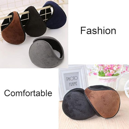 Soft Ear Warmers - 4 Pieces - Men's Ear Warmers - Self-Clapping Ear Warmers - Earmuffs - Ear Muffs - Headband - Hairband - Behind the Head - Unisex - Windproof - Comfortable - for winter sports, outdoor activities, and snowboarding - Image 4
