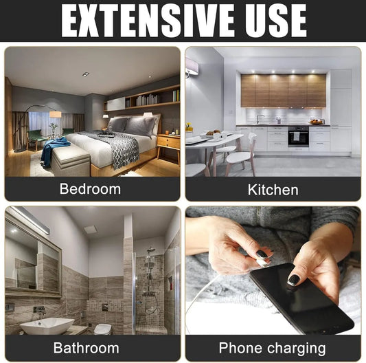 Countdown Switch - 30 minutes - Countdown timer switch - Mechanical countdown timer socket - time switch - timer light switch - with timer - timer socket - for bathroom extractor fan, garage, laundry room, storage room or spa - white - Image 2