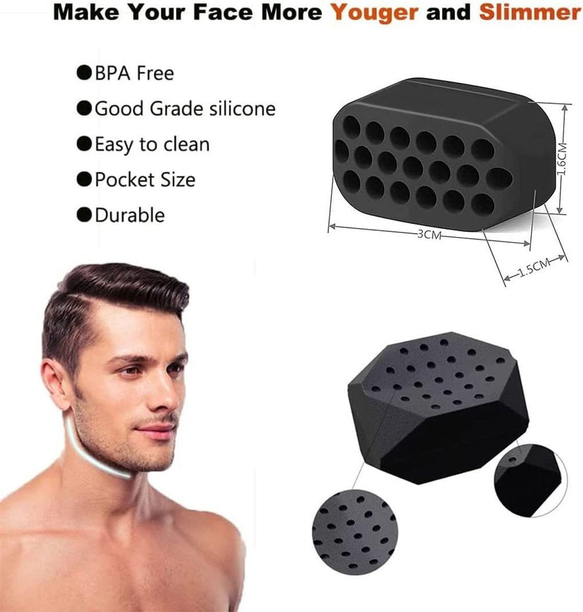 Jaw Trainer - 6 Piece Jawline Trainer - Jaw Training Balls - Jawline Trainer - Jaw Muscle Trainer - Face Trainer - Jaw Exercise - Slim Jawline - Mouth Exercise - Jaw Exercise for Men and Women - Facial Beauty Tool - Image 5