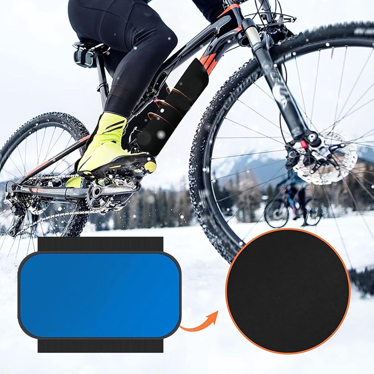 E-Bike Battery Protective Cover - 2 Pieces - Waterproof E-bike Battery Cover - Integrated Battery Cover - Bicycle Battery Protective Cover - E-bike Cover Accessories - For a Greater Range - Built-in Battery Protection - Extends Lifespan and Durability - B - Image 2