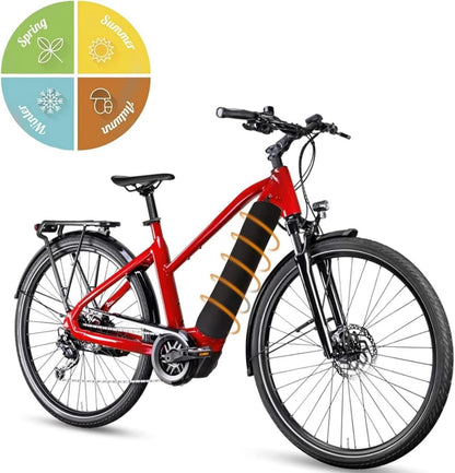 E-Bike Battery Protective Cover - 2 Pieces - Waterproof E-bike Battery Cover - Integrated Battery Cover - Bicycle Battery Protective Cover - E-bike Cover Accessories - For a Greater Range - Built-in Battery Protection - Extends Lifespan and Durability - B - Image 5
