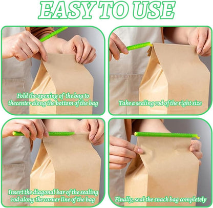 25 pieces - Food clip - Sealing clip - closure clips for bags - resealable food bag clips - reusable food bag - multifunctional clip bag clamps - for kitchen and household seal bags - 9cm, 12.5cm, 18.5cm, 22.5cm, 28.5cm - Image 3