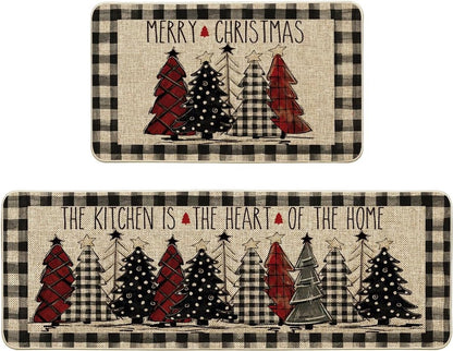 Kitchen runner 120x40 cm and 60x40 cm - Christmas rug - Kitchen mats runner - Kitchen rug carpet - kitchen mat - Christmas - Christmas elements