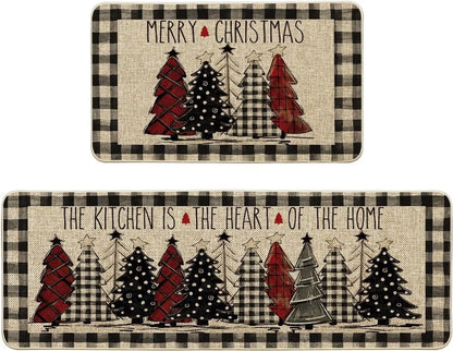 Kitchen runner 120x40 cm and 60x40 cm - Christmas rug - Kitchen mats runner - Kitchen rug carpet - kitchen mat - Christmas - Christmas elements
