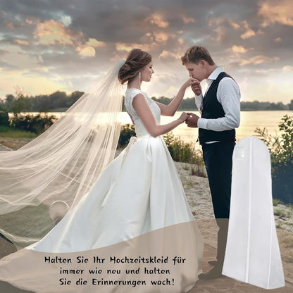 Dustproof wedding dress cover - 183*60 cm - Garment cover - Dust cover for evening dresses - Dust cover for wedding dress - Dust cover for dress - wedding dress storage bag - dustproof garment bag - garment bag - with zipper - for wedding dresses, evening - Image 4