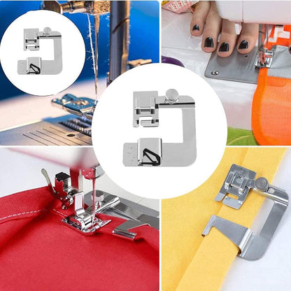 Sewing machine feet - Hem Presser Foot - 3 Sizes - Sewing Machine Hemming Foot Kit - universal presser feet - Presser feet - sewing machine accessories - Rolled hem presser foot for most sewing machines with low spindle adapter (4/8, 6/8, 8/8 inch) - Image 4