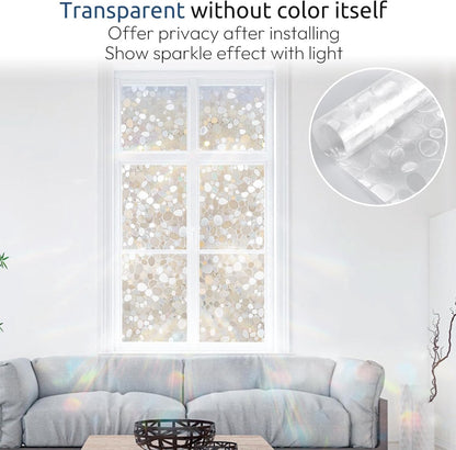 Window film - 50x200cm - privacy window film - stained glass window film - Privacy - Decorative film - static window film - Self-adhesive - Stained Glass - window film - 3D Effect - Image 4