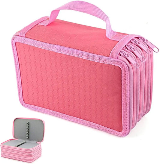Pencil Case - Pencil Case with 72 compartments - Zippered Pencil Case - Large Pencil Case - Large Capacity - Pencil Case Organizer - Portable Pencil Case - Pen Case - with 4 compartments - for Colored Pencils, Markers, Pens - for children, students, staff