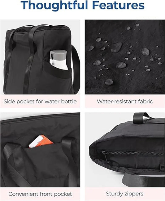 Women's Tote Bags - Women's Bags - Tote Bags - Shopping Bags - Weekend Bags - Shopping Bags - Beach Bags - for sports mats, shopping, gym, sports, travel - black - Image 3