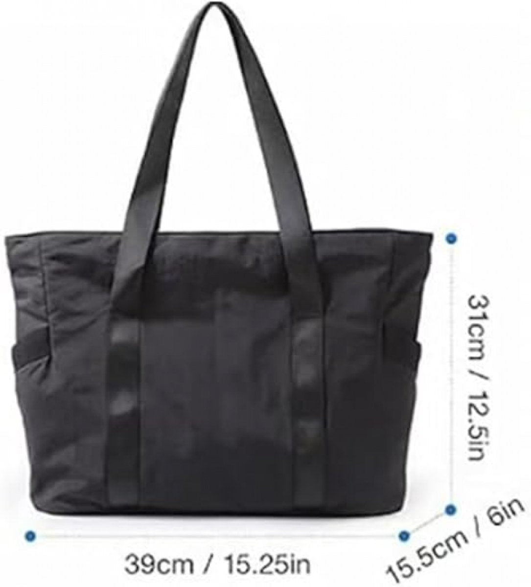Women's Tote Bags - Women's Bags - Tote Bags - Shopping Bags - Weekend Bags - Shopping Bags - Beach Bags - for sports mats, shopping, gym, sports, travel - black - Image 4