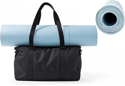 Women's Tote Bags - Women's Bags - Tote Bags - Shopping Bags - Weekend Bags - Shopping Bags - Beach Bags - for sports mats, shopping, gym, sports, travel - black - Image 5