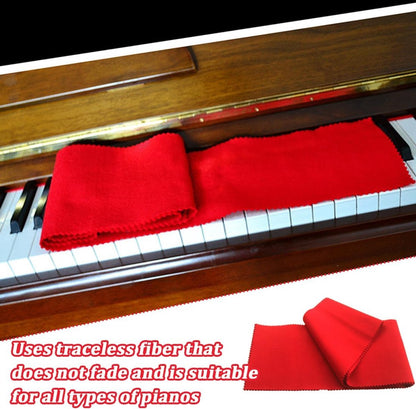 Piano Keyboard Dust Cover - Keyboard Protective Cover - Piano Dust Cover - Suitable for 88 Keys - Universal - Piano Protector - for Digital Electric Piano - for Electronic Keyboard, Digital Piano - Red - Image 3