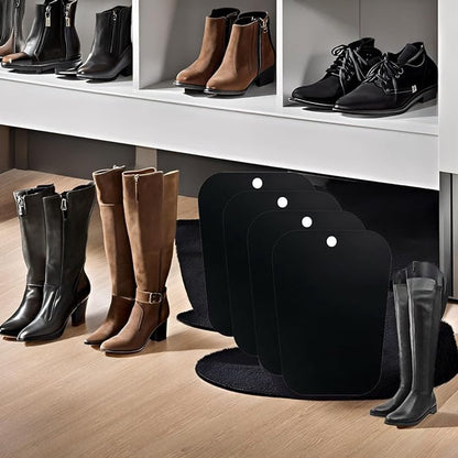 4 pieces - Boot trees - Boot Shapers - Boot filler - Boot stretcher - Stretcher - plastic boot trees for women - high boot supports - boot supports - reusable inserts - shoe care accessory - 35*28 cm - black - Image 4