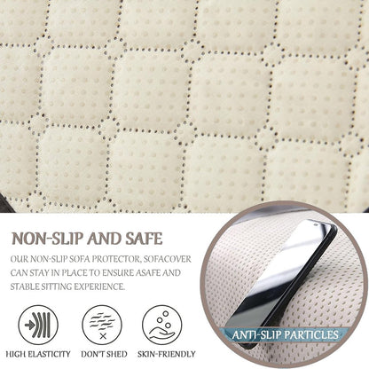 Sofa Cover - 3-Piece Set - Sofa Armrest Cover - Cushion Armrest Pad - Armchair Cover with Pockets - Sofa Protectors - Removable Headrest Cover - Sofa Remote Control Storage Bag - Non-Slip Furniture Protector - Image 2
