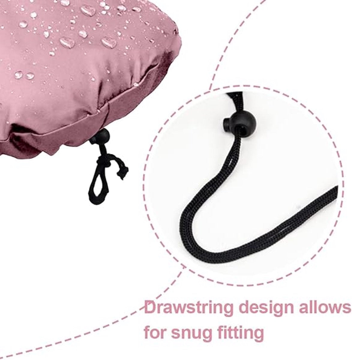 Bicycle Saddle Cover - Bicycle Saddle Cover - Waterproof Saddle Cover - Cover for Bicycle Saddle - Rain Cover - Saddle Cover - waterproof bicycle saddle cover - with drawstring - outdoor saddle cover - bicycle accessories - universal - rain and dust prote - Image 4