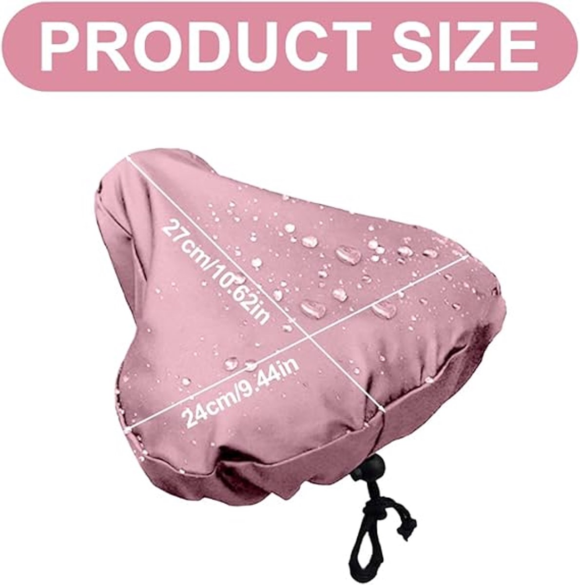 Bicycle Saddle Cover - Bicycle Saddle Cover - Waterproof Saddle Cover - Cover for Bicycle Saddle - Rain Cover - Saddle Cover - waterproof bicycle saddle cover - with drawstring - outdoor saddle cover - bicycle accessories - universal - rain and dust prote - Image 5