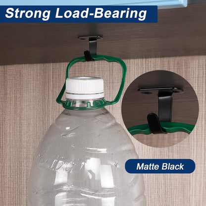 12 Pieces - Ceiling Hook Mounting - Stainless Steel Coat Hook - Under the Shelf - Top Mount Towel Hooks - Clothes Hook - For Ceiling Hooks, Under-Shelf Hangers, Towel, Coat Hooks, Bathroom, Kitchen Cabinets - Image 2