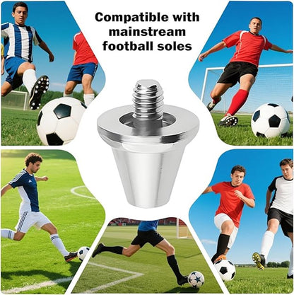 12 pieces - football studs - replacement metal football studs - 8 11mm and 4 13mm football studs - with tools - replacement football studs for football boots - football boot accessories - silver - Image 5