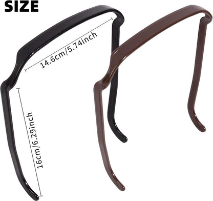 pieces - Glasses headband - Sunglasses hairband - Hairpin - square headbands - headbands for curly hair - hair clips - invisible hair rings - with square heads - hair styling fixing tool - styling accessories - for men and women - Image 2