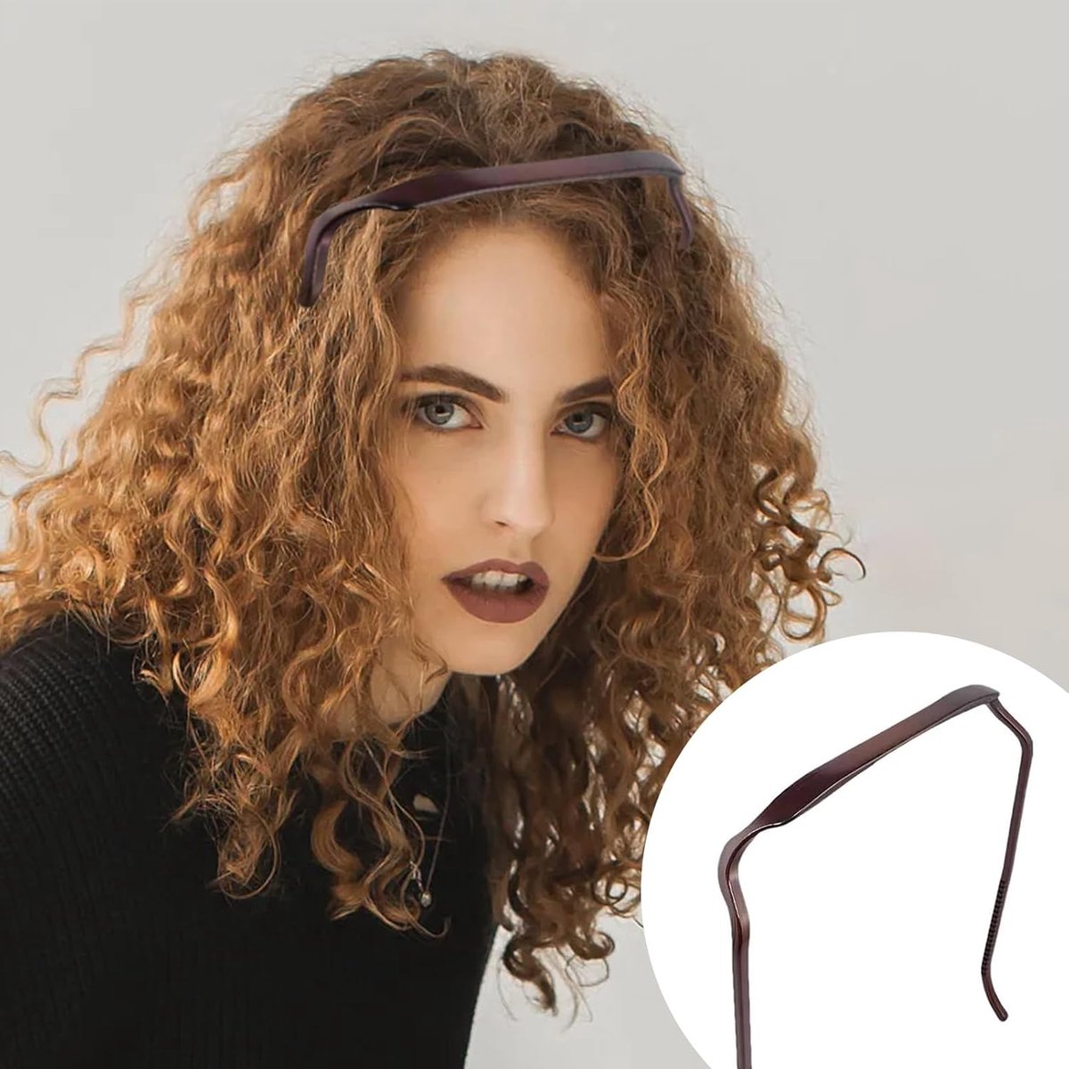 pieces - Glasses headband - Sunglasses hairband - Hairpin - square headbands - headbands for curly hair - hair clips - invisible hair rings - with square heads - hair styling fixing tool - styling accessories - for men and women - Image 3