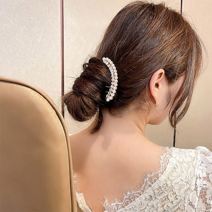 2 pieces - Hair comb - Hair clip - Hairpin - Hair clamps - U-shaped side comb - pearl side hair combs - crystal rhinestone hair comb - bridal hairpieces - decorative combs - hairpins - headwear - hair accessories - Image 4