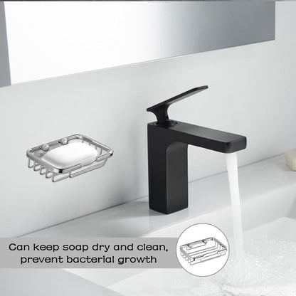 Soap Holder - 135*85*35 cm - Waterproof Stainless Steel Soap Dish - Storage Rack - Stainless Steel Metal Wall-Mounted Soap Rack - Shower Soap Basket - Soap Rack - Dish Holder - Sink Rack - With Screws - For Shower, Bathroom, Bath, Kitchen, Washbasin - Sil - Image 3