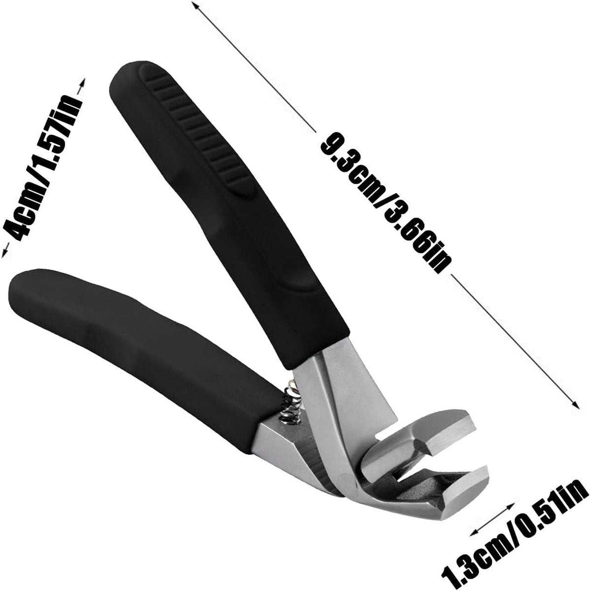 Nail clippers - Toenail clippers - Nail clippers for seniors - Large nail clippers - Nail clippers for men - Toenail clippers with wide opening and long handle - for men and women - black - Image 5