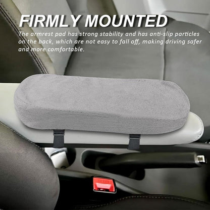 2 pieces - Armrest Cushion - Elbow Cushion - Armpads - comfortable armrest covers - removable armrest cushions - polyester armrest cushions - for office chairs, car seats and gaming chairs - 23.5*7.5*3cm - grey - Image 3