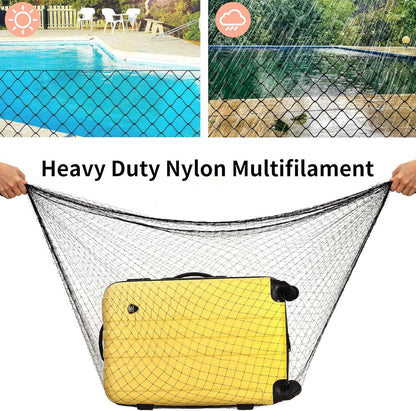 Cat Net - 8*3 m - Cat Balcony Net - Cat Protection Net - Cat Mesh - fall protection net for cats - fall safety net - mesh balcony railing - dog fencing - fall protection net for pets - safety net - with accessories - black - Image 4