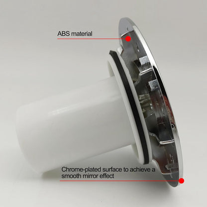 Shower Drain Cover - Chrome Shower Drain - Hair Drain Covers - 90 mm / 115 mm - Removable Top Piece - Fast Flow - Bathroom Drain - Bathroom Accessories - White - Image 4