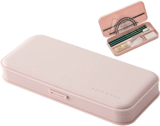 Pencil Case - Pen Pencil Case - Pencil Case - Pencil Case for Children and Adults - Exam Pencil Case - School Bag for Boys and Girls - plastic pencil case - pencil case - school supplies - compact stationery storage box - Back To School - Pink